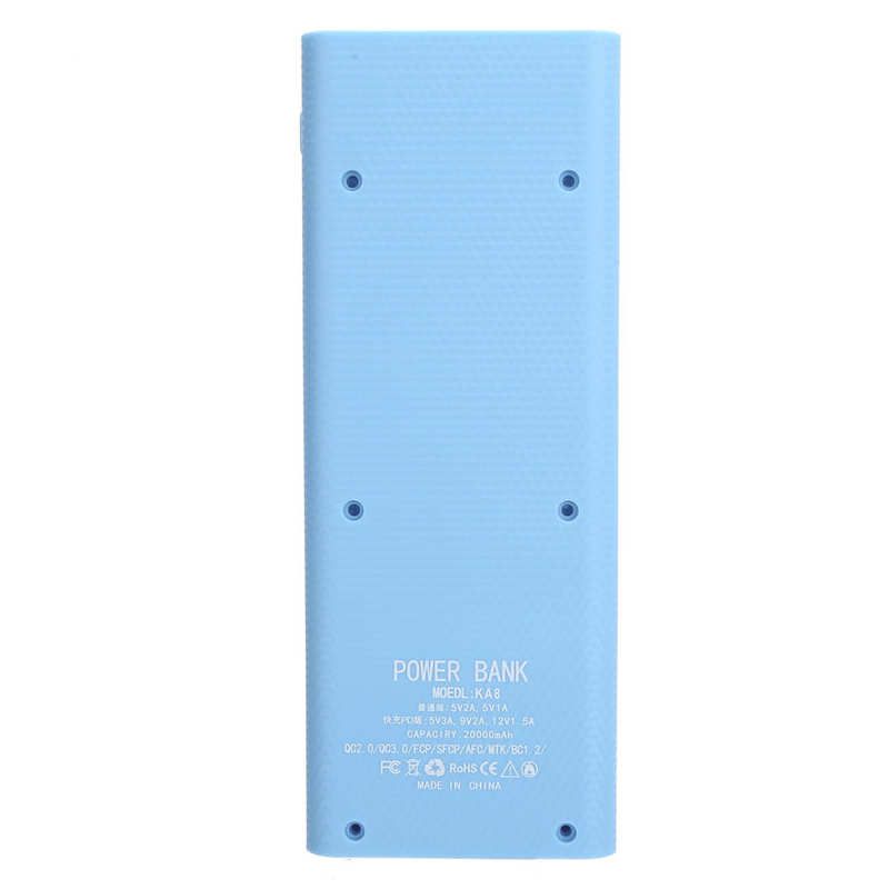 22.5W Quick Charging ABS 8 x 18650 Power Bank Case Kit No Welding Disassemble DIY