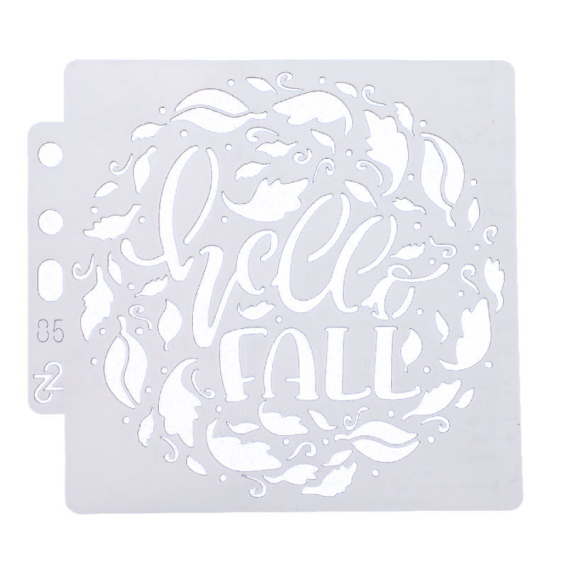 Dolce Vita Blume Sammelalbum Schablone Haus Vogel Kuchen Dekorieren Werkzeug DIY Dekorieren Fondant aufbringen Druck sprühen Vorlage: s85