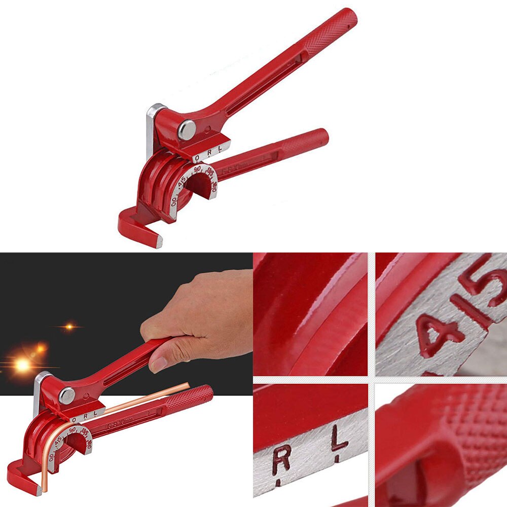 6/8/10mm Rohr Biegen Werkzeug schwer Pflicht Rohr Bieger Aluminium Legierung Schläuche Bieger Bremse Kraftstoff Linie geschwungene Zange 90/180 Grad