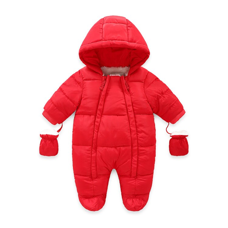 Baby Mädchen Kleidung Neugeborenen Winter Dicke Infant Langarm Kostüm Mantel Plus Samt Kleinkind Romper 6-18 Monthes: Default Title