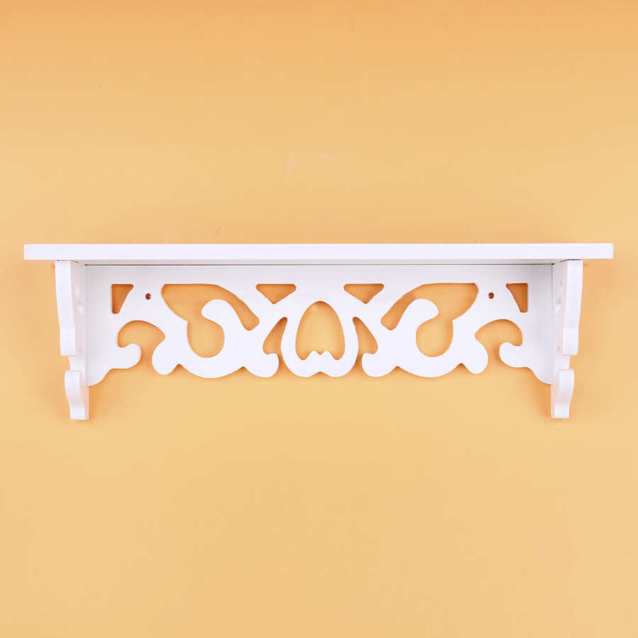 Seinään kiinnitettävä puinen seinähylly seinään kiinnitettävä säilytysteline valkoinen makuuhuone keittiö kylpyhuone lastenhuone kulmahylly diy