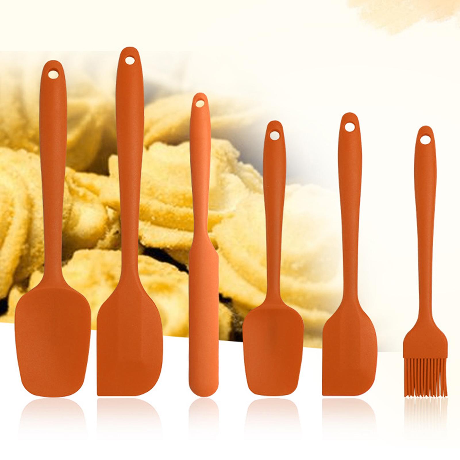 6 stuks siliconen boter spatel crème taart schraper keuken kerst bakken tool keuken accessoires gadget принадлежности