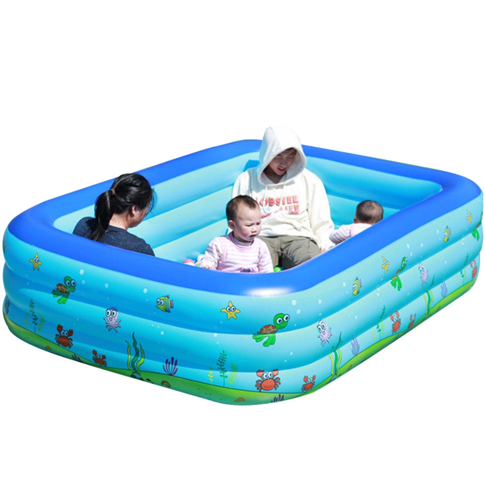 Familie oppustelig swimmingpool have sommer udendørs soppebassin for børn pld: Default Title