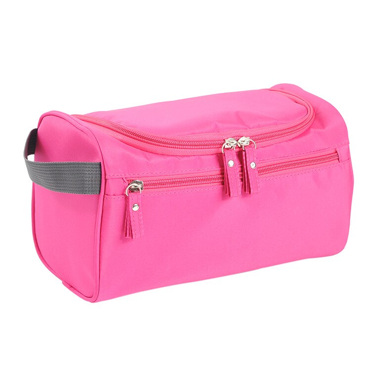 Brands Men's waterproof cosmetic bag Scrub travel large capacity organizer makeupup bag Women beautician hand vanity case bag: B-7