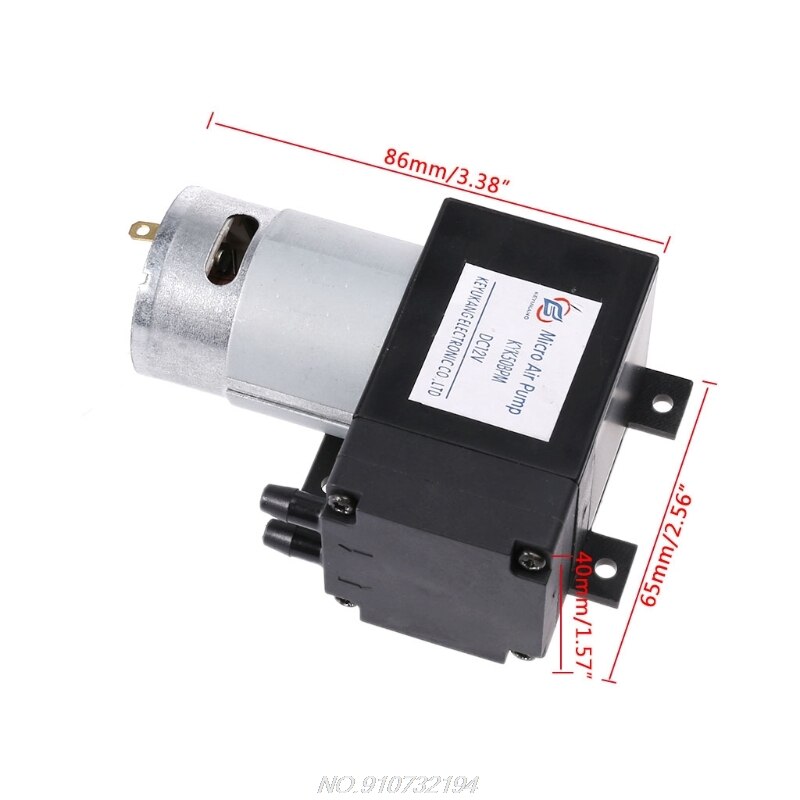 12V Mini Vacuum Pump 8L/min High Pressure Suction Diaphragm Pumps with Holder N19 20