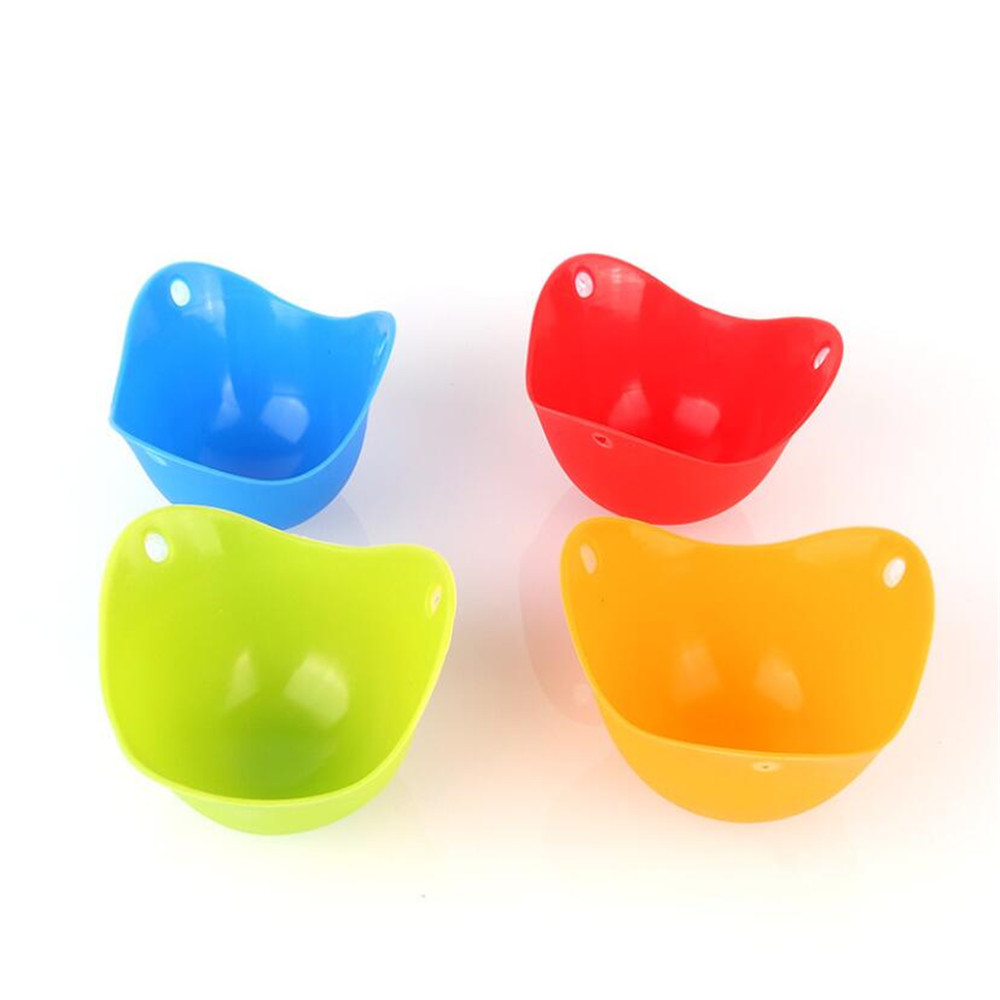 Round Silicone Egg Poacher Poaching Pods Egg Steamer Bowl Rings Mold Cooker Kitchen Boiled Cooking Tools Pancake Egg Maker