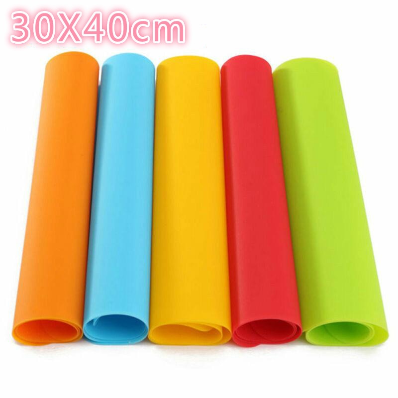 5 Verschillende Kleuren Van Siliconen Placemats Bakken Mat Non Stick Pan Liner Tafel Protector Pad Keuken Gebak Liner Bakken Bakewar