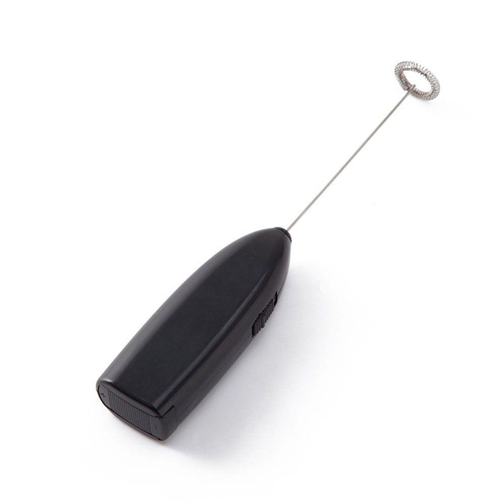 Milk Drink Coffee Whisk Mixer Electric Egg Beater Frother Foamer Mini Handle Stirrer Practical Home Kitchen Cooking Tools: black
