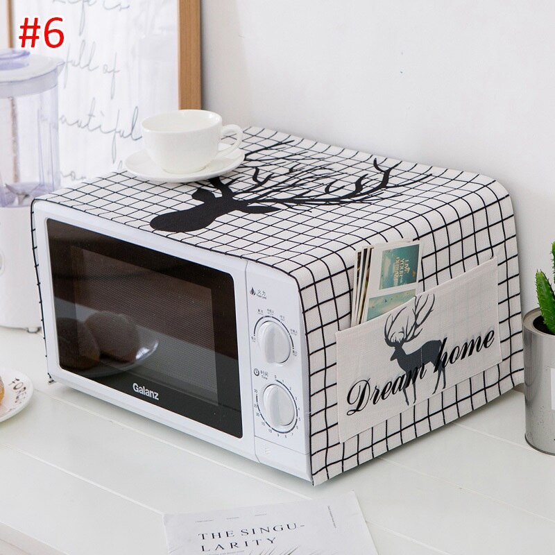 Cartoon Magnetron Cover Stofdicht Magnetron Covers Duurzaam Huishoudelijke Elektrische Protector Voor Keuken Home Decor: S6 dust cover