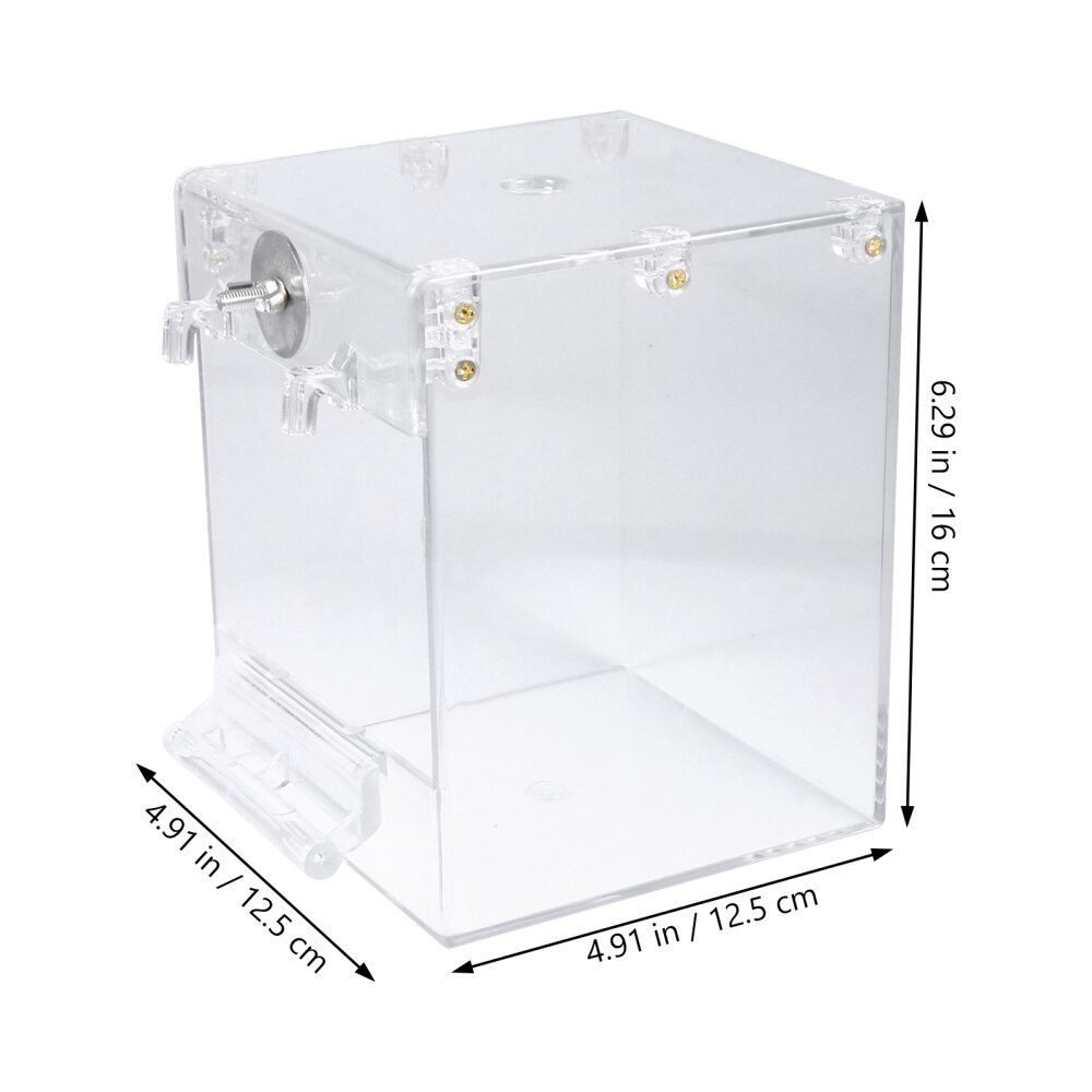 1Pc Transparent Bird Bathtub Hanging Bird Bath Basin Bird Shower Supply