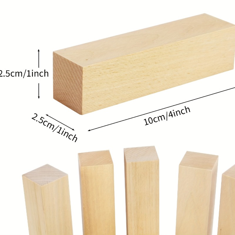 10 blocchi per intaglio in tiglio, blocchi per scultura e scultura in legno, principianti per esperti