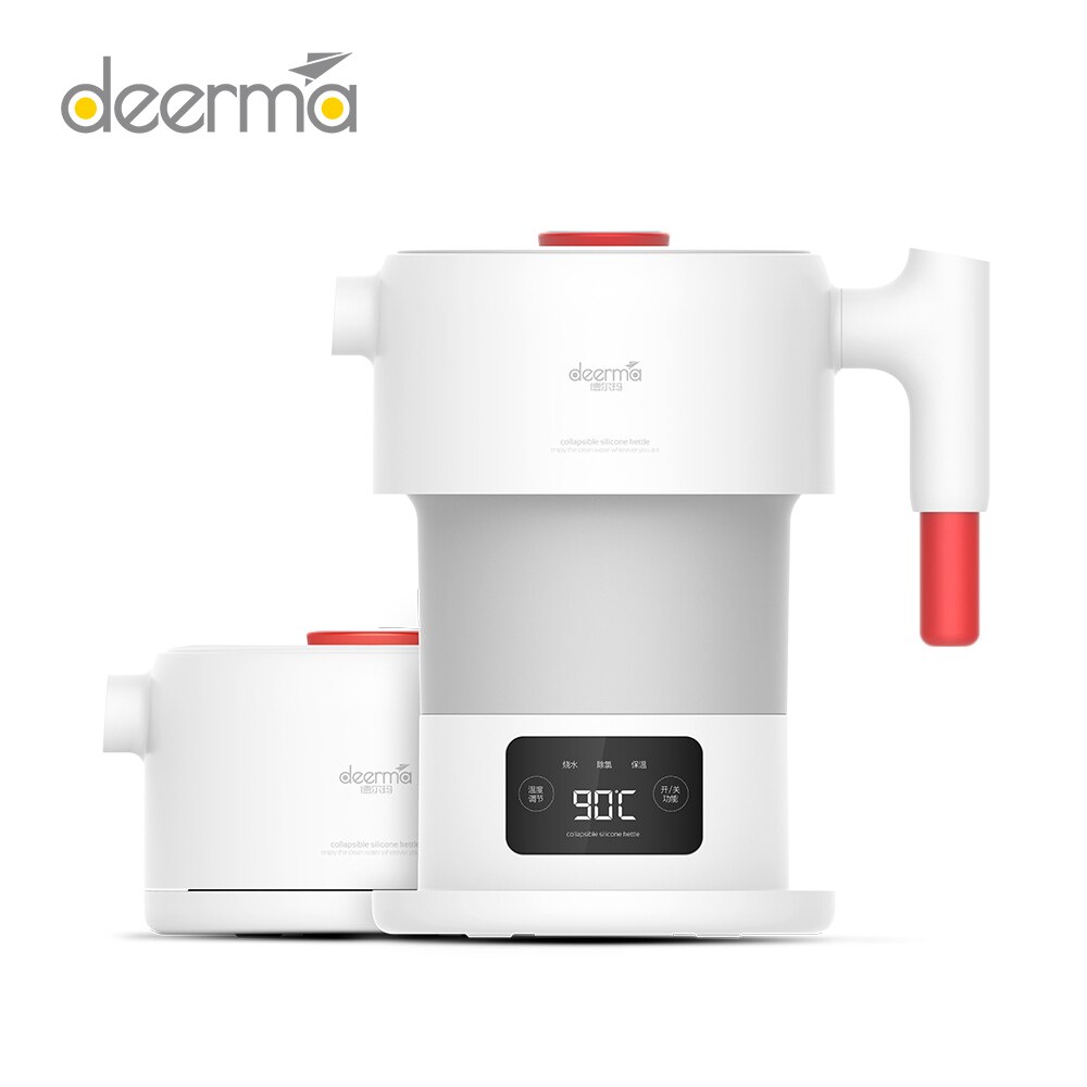 Deerma Electric kettle Folding Water Kettle Smart Flask Pot Auto Power-Off Protection Kettle Teapot For Travel Home