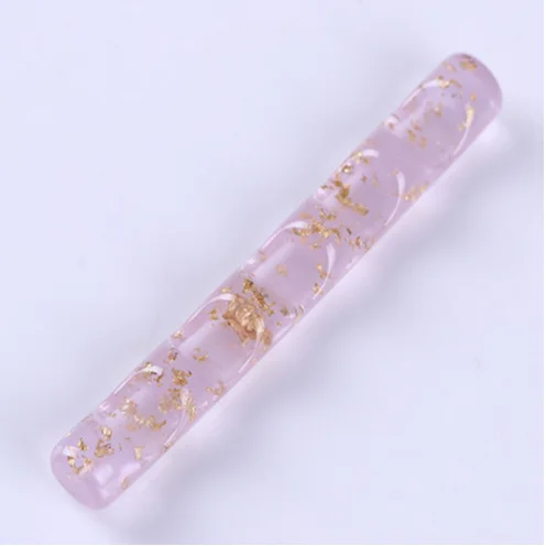 Nagelkonstborsthållare 5 rutnät nagelmålningspennhållare manikyrpennhållare stativ hylla akryldisplay manikyrverktyg: Plommon