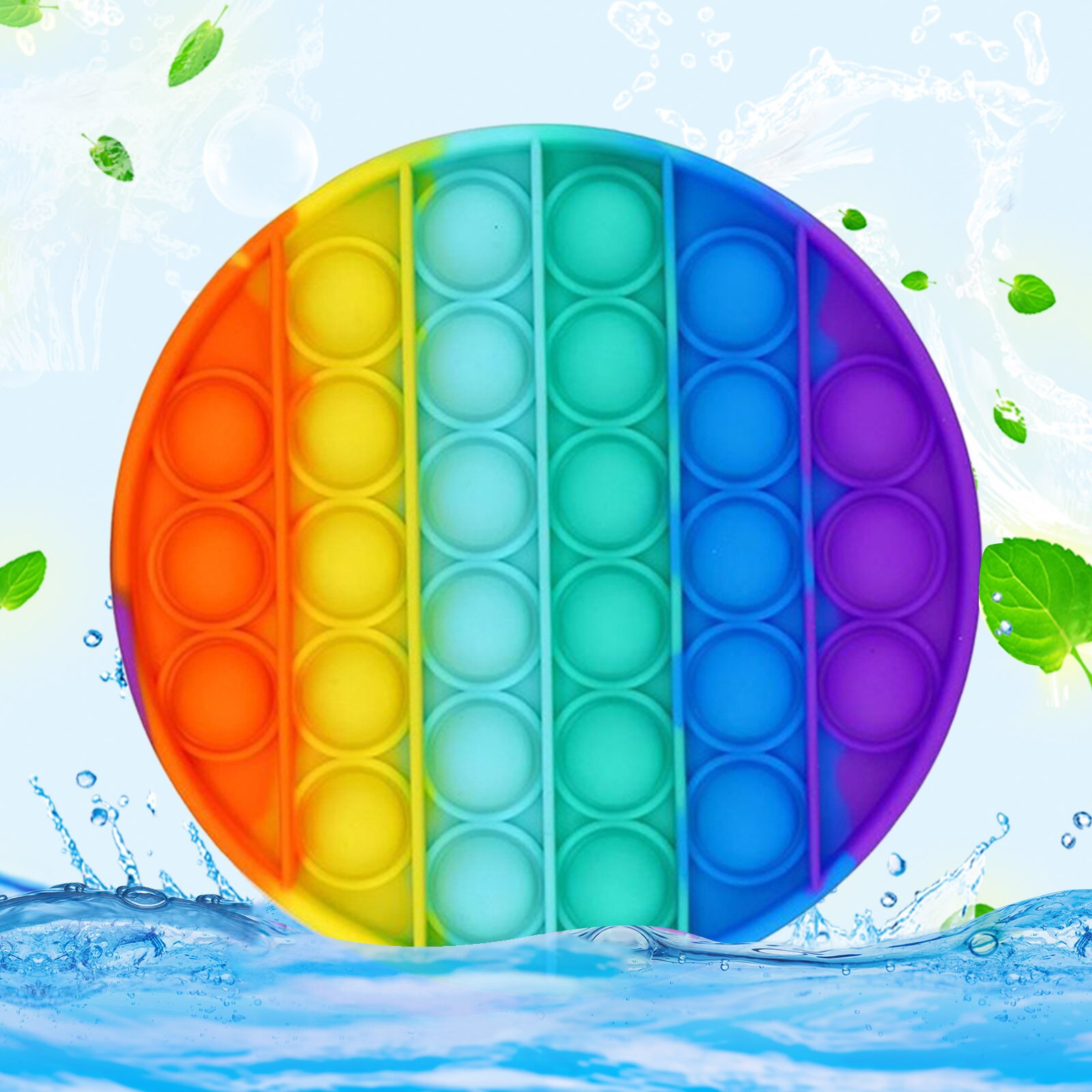 Push Popit Toy Bubble Autism Special Needs Stress Reliever Squeeze Sensory Toy For Children Family Push Popit Sensory Bubble D3