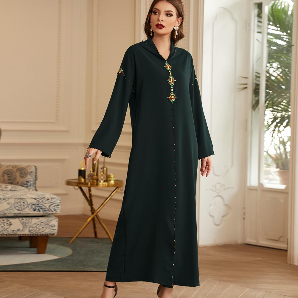 Abaya dubaï turquie Hijab Abayas robe musulmane femmes Caftan Caftan Marocain Islam vêtements Maxi robes africaines Djellaba Femme