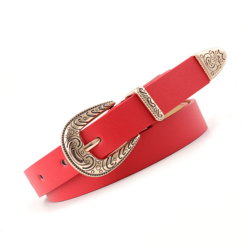 Olome Vintage 1.8 Cm Breed Boho Etnische Riem Leer Vrouwen Bruin Zwart Wit Gouden Gesp Fijne Riem Dames Vrouwelijke jeans Riemen
