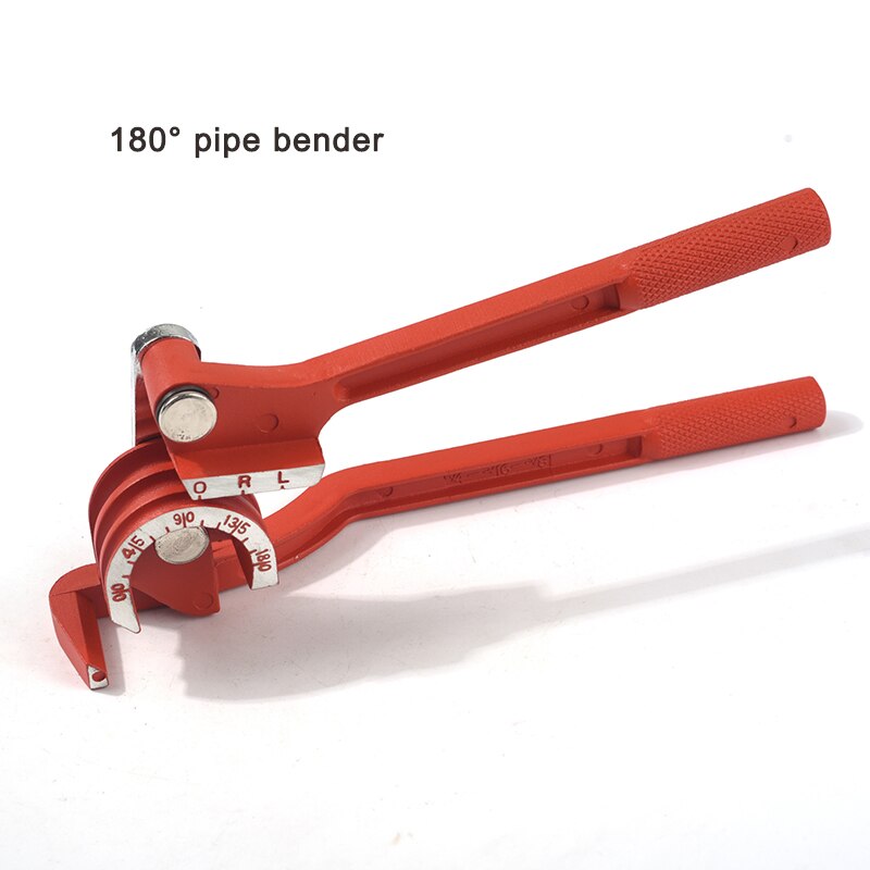 Manual Three-slot Pipe Bender Air Conditioning Copper Pipe Aluminum Pipe Manual Pipe Bender Can Bend 6mm8mm10mm Copper Pipe: 180 red
