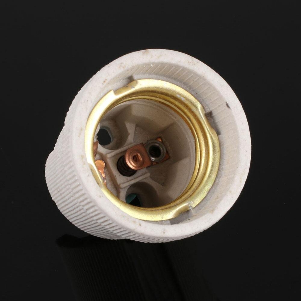 Lamp Holder Screw E27 Ceramic Socket Bulb Base Holder for Heat Lamps Reptile Vivarium