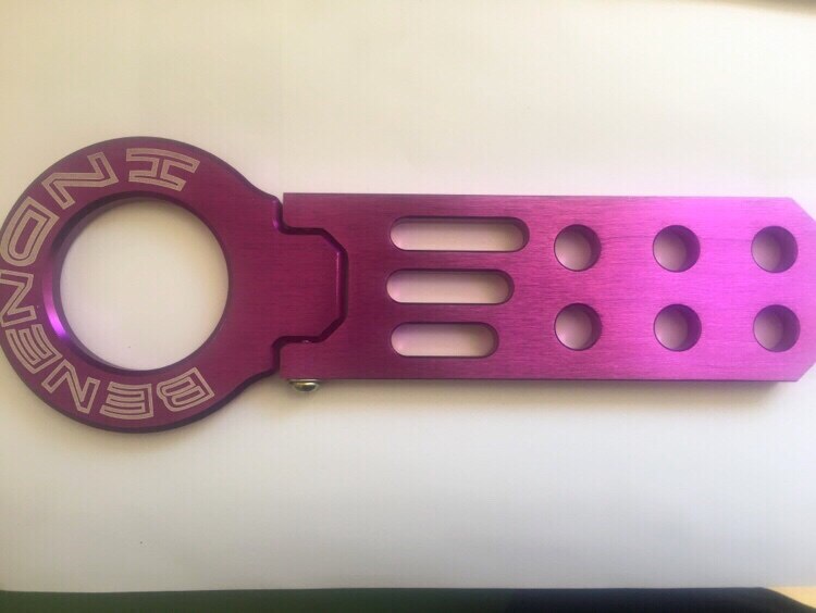 adjustable VMS split rear towing hook tail hook car modification rear rod towing hook decorative towing hook: pupler-1