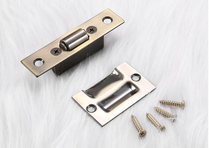 Stainless Steel Door Latches Cupboard Cabinet Roller Latch Lock Wooden Door Stops Furniture Hardware: Antique Bronze