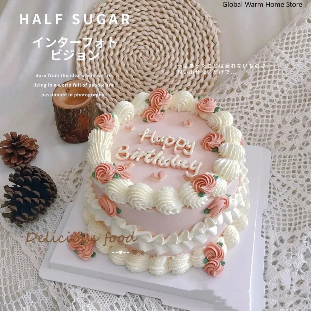 Simulatie Taart Model Verjaardag Dessert Ingelijst Versierd Etalage Monsters Nep Voedsel Fotografie Props Halloween Home Decor