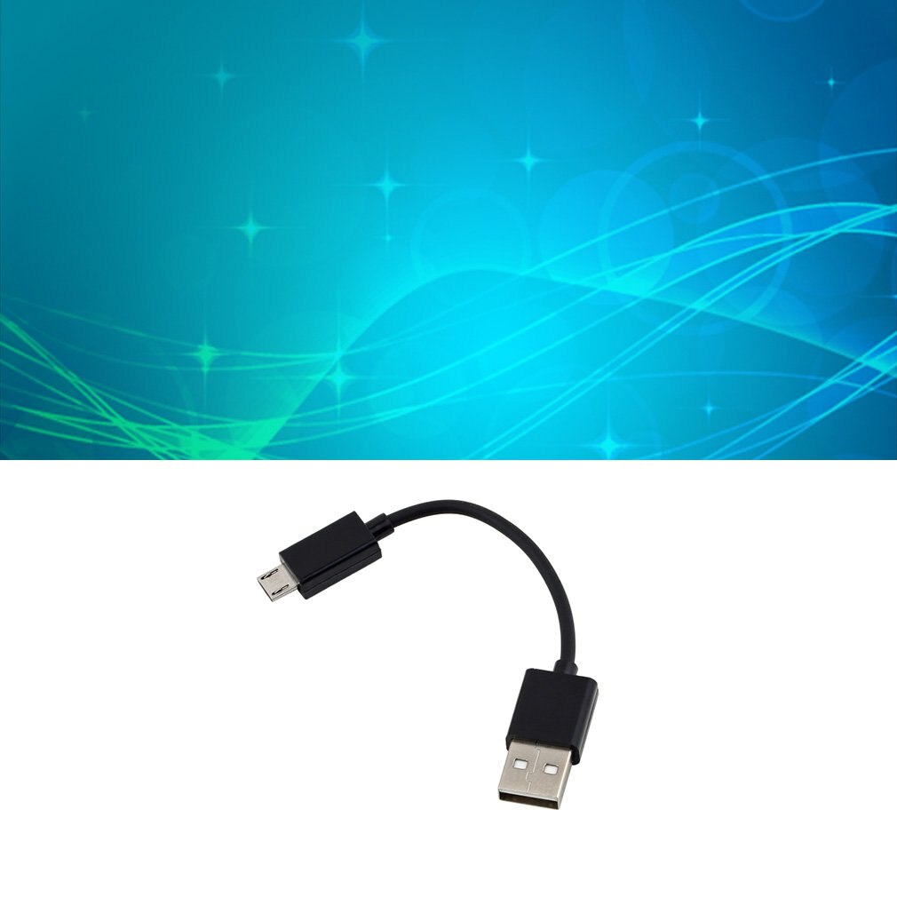 Universal 10Cm Usb 2.0 A Naar Micro B Data Sync Charge Cable Cord Voor Cellphone Pc Laptop Mannelijke naar Male Kabel