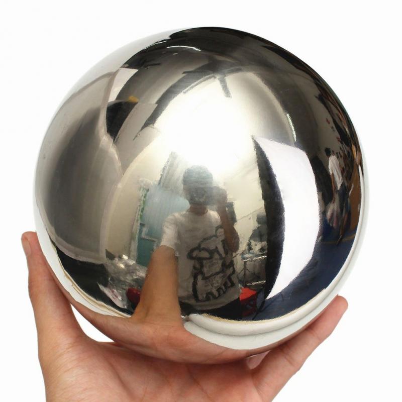 15cm/12cm/10cm/8cm/5.1cm High Brightness Shine Sphere Stainless Steel Mirror Sphere Ball Home Garden Ornament Decoration