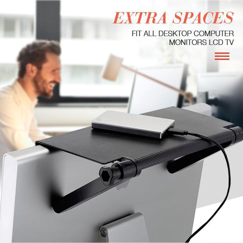 1/2PCS Adjustable TV Screen Top Storage Shelf Rack Holder Computer Monitor Desktop Stand TV Rack Display Shelf Storage Rack