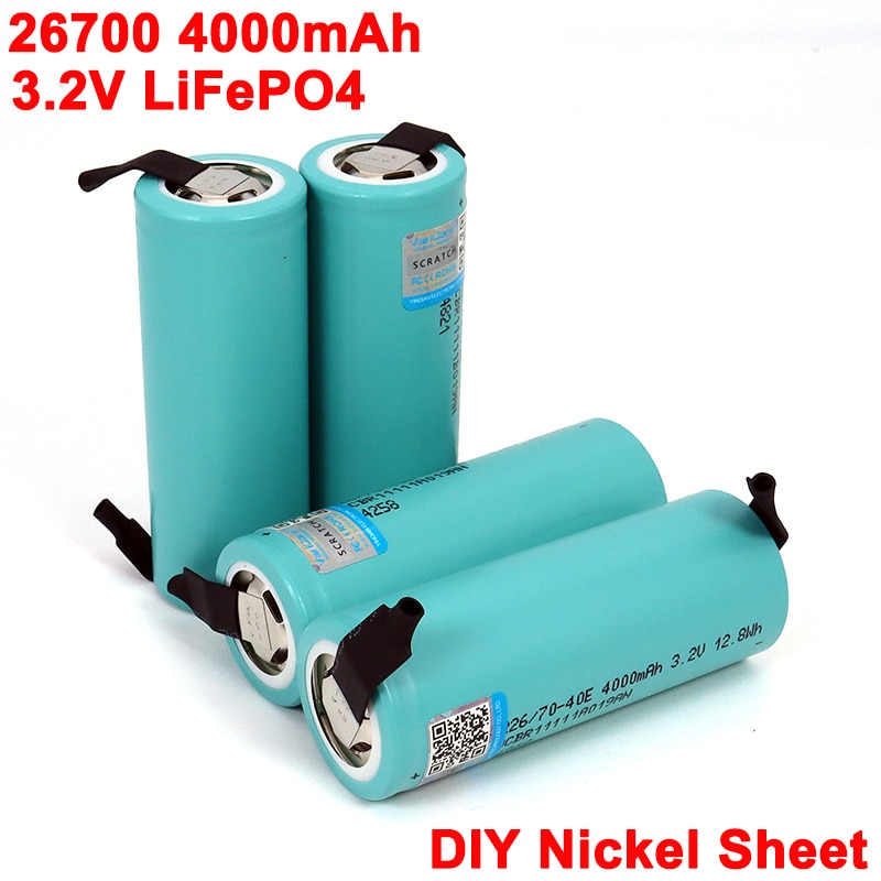 3,2 V 26700 4000mAh LiFePO4 Batterie 3C Kontinuierliche Entladung Maximale 5C Energie batterie Für Elektrische Auto Rolle Energie lagerung