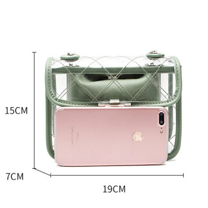 Transparente tasche, marken-damentasche, durchsichtige tasche, damenhandtaschen, bolsa feminina, schultertasche, crossbody-tasche, sac main femme