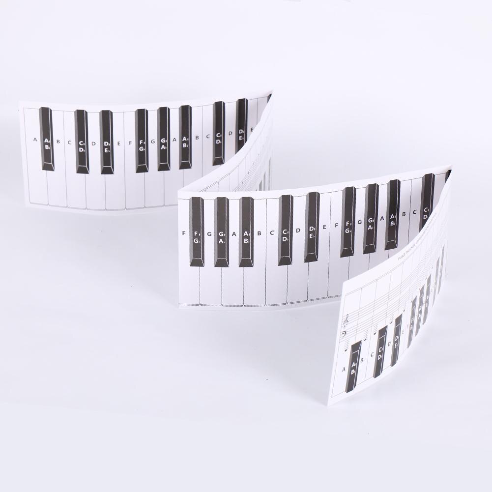 Tableau des touches de Piano, exercice du clavier en papier, Guide du clavier, dessin de contraste, Instrument de musique: Default Title