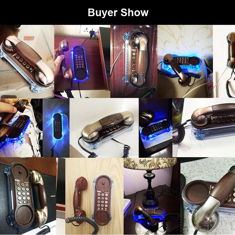 Telefone para aparelhos eletrônicos com fios, telefone antigo, retrô, montagem na parede, telefone clássico da moda, vintage para casa