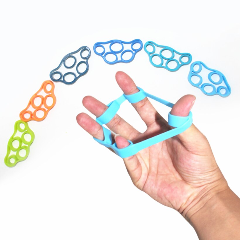 Resistance Bands Hand Grip Strengthener Gripper Set Finger Strengthener Exerciser Kit Finger Stretcher Speed Up Rehabilitation