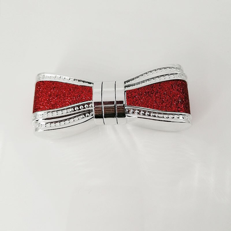 fancy tom bowknot form leppestift rør, leppe pinne container pakking: Rød