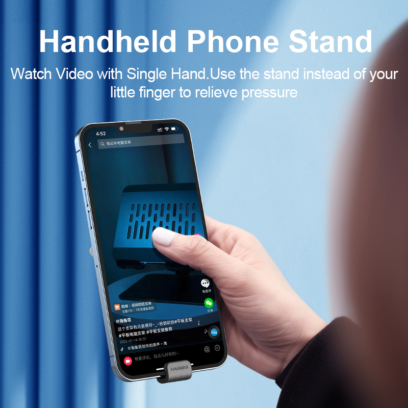 Hagibis Phone Grip Strap Stand Cell Phone Wristband Finger Holder Portable Universal Foldable Kickstand for Most Smartphones
