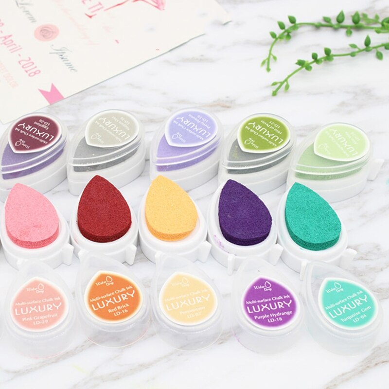 Mini Farbige Tinte Pad Stempel Pigment Mehrere Helle Farben Waschbar für Kid Graffiti Mard, Der DIY Handwerk Scrapbooking
