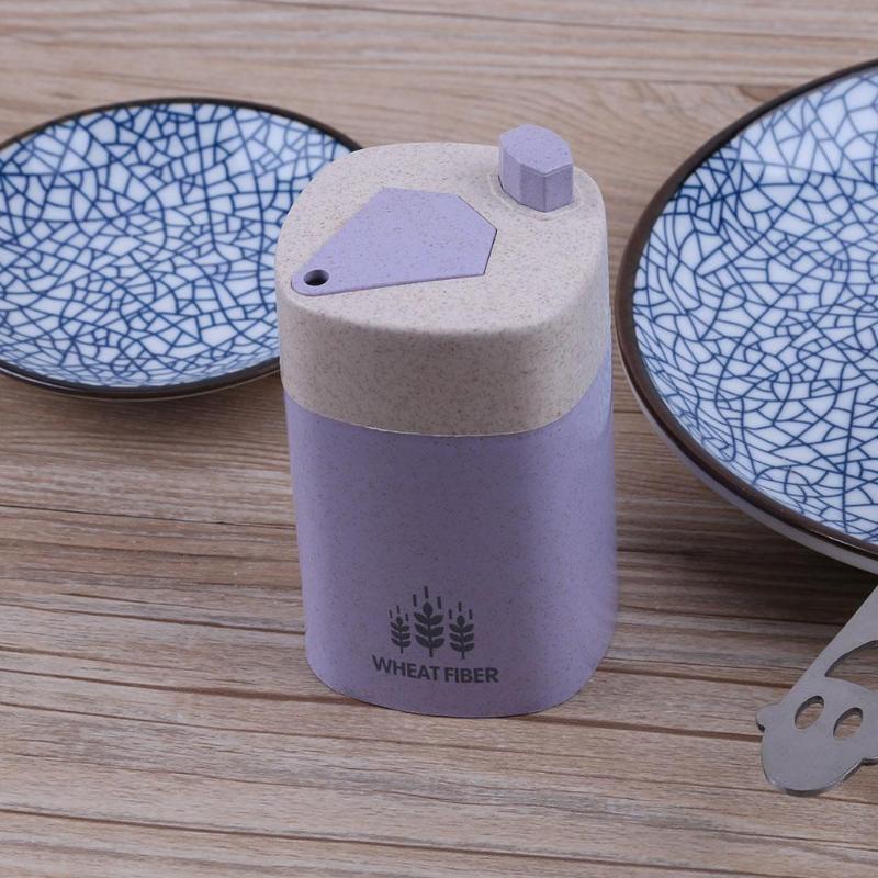 Wheat Straw Automatic Toothpick Holder Container Table Toothpick Storage Box Toothpick Dispenser Case Organizer