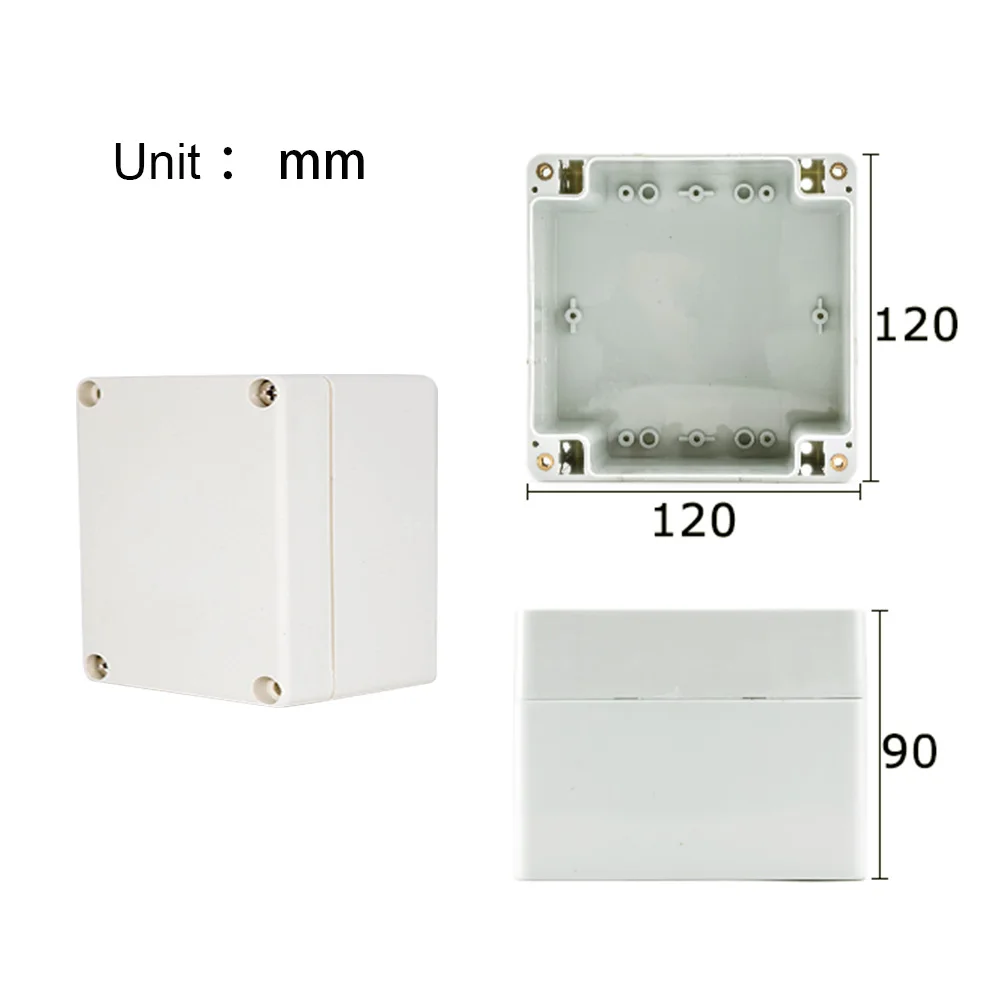 Caja ABS de conexiones para proyectos electrónicos, Cable eléctrico IP67, cajas de plástico impermeables para exteriores, Kit de caja de cables sellada DIY: Multicolor