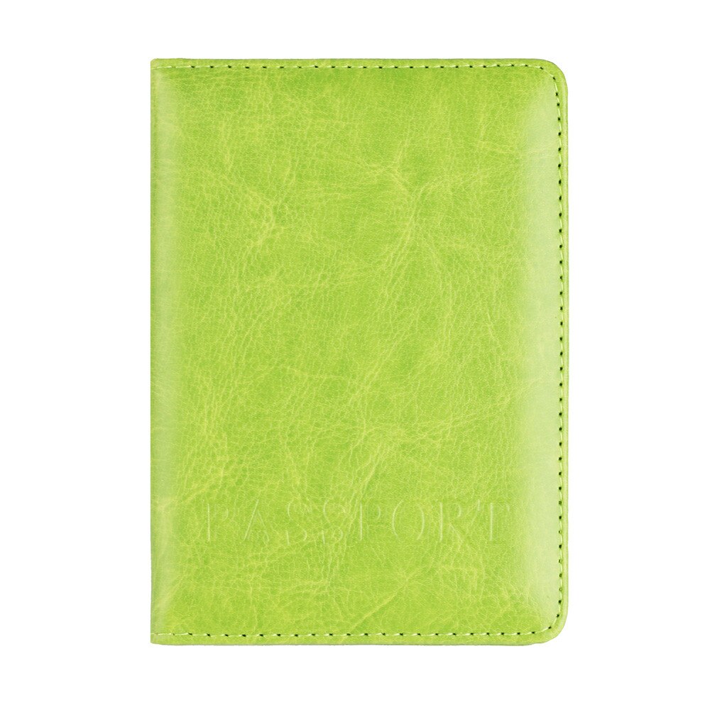 Portefeuille souple pour cartes de visite, couverture de passeport, porte-monnaie autocollant, # XX30: green