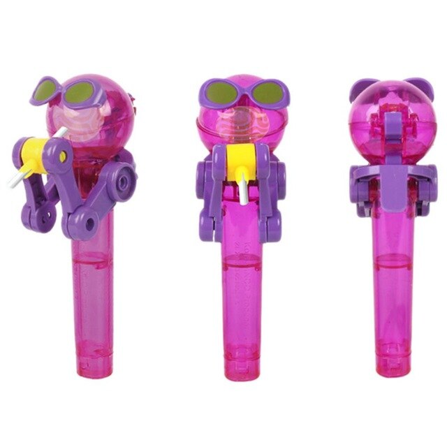 Novelty Toy Funny Lollipop Robot toy Lollipop Holder Decompression candy dustproof toy