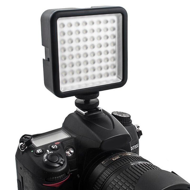 64 LED lumière vidéo pour DSLR caméra caméscope Mini DVR comme lumière de remplissage pour mariage nouvelles Interview macrophotographie
