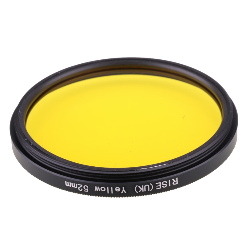 Camera Filter 52mm Full Yellow Color Lens Filter for Nikon D3100 D3200 D5100 SLR Camera lens