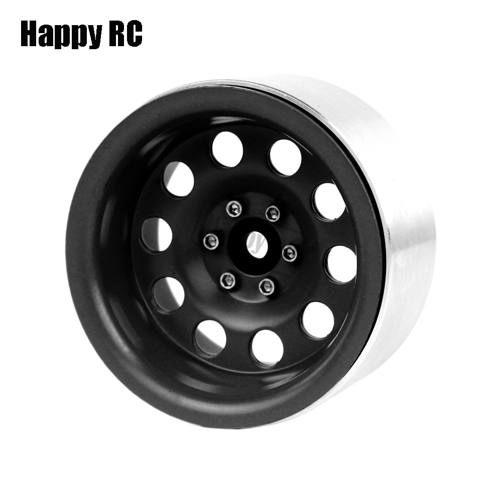 2.2 inch Metal Beadlock Wielvelgen Naaf 12mm Hex Voor RC Rock Crawler Truck 1/10 CROSS YIKONG TRX4 TRX6 SCX10 Wraith RBX10 CAPRA YETI: Paars