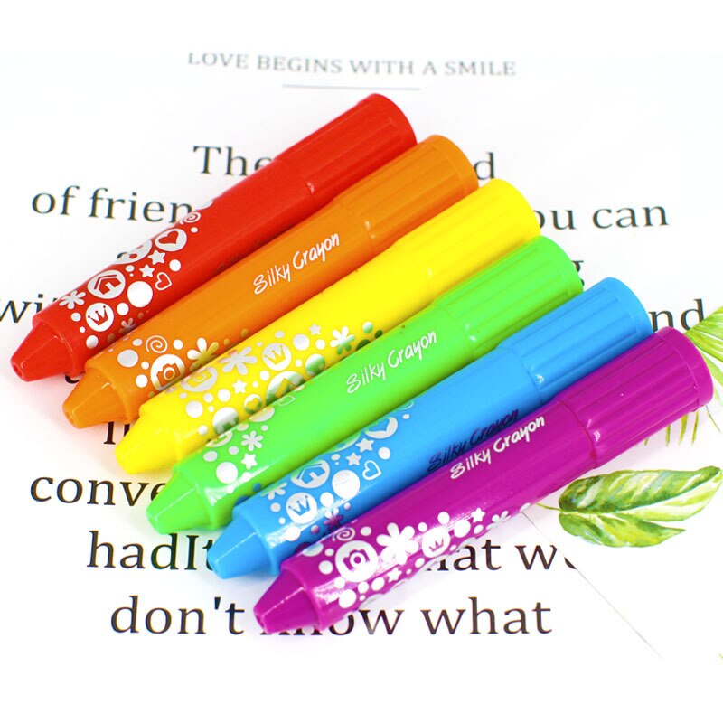 Washable Magic Marker Pen Oil Painting Stick Rotating Crayon Water-soluble Kindergarten Graphic Art Material