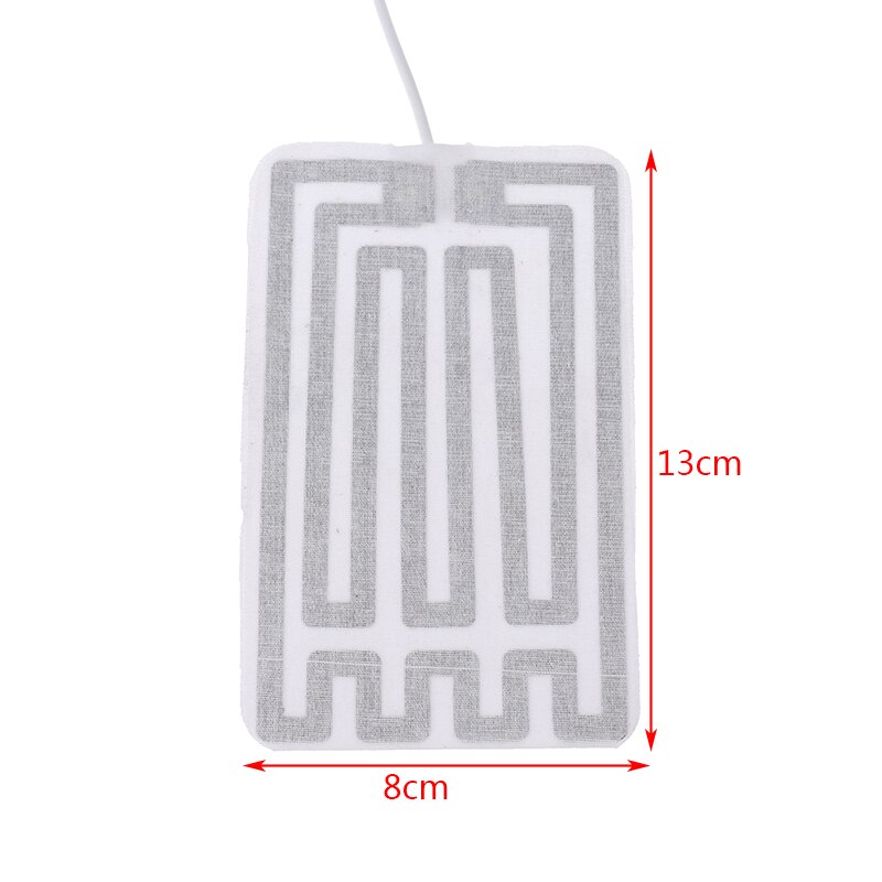 Electric Heat Mat Winter Warm Waist 5V Carbon Fiber Heating Pad USB Film 8*13cm