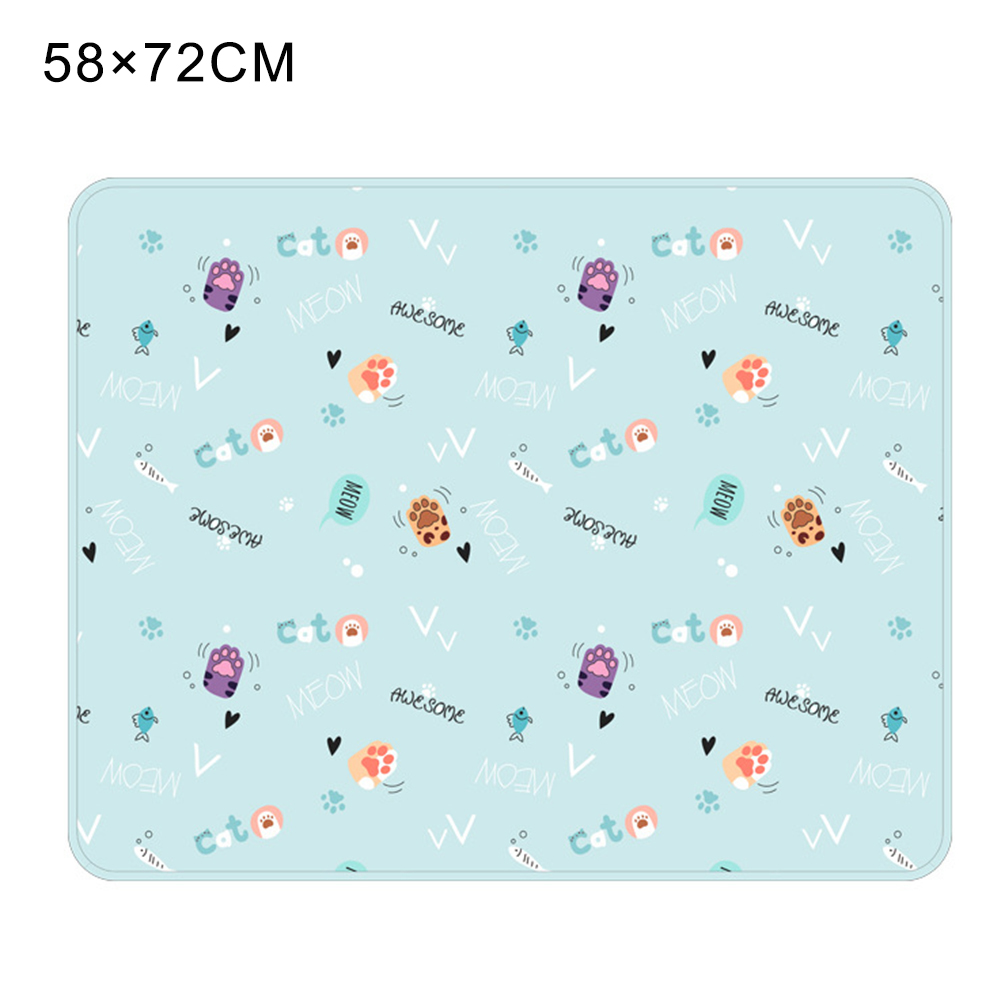 Bebê fralda fralda urina tapete criança à prova dwaterproof água cama mudando capa almofada reutilizável urina esteira do bebê portátil 58*72 cm de alta qualidade: Azul