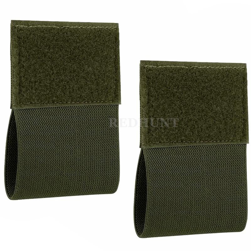 Support de garrot élastique avec crochet et boucle, 2 pièces, pochette EDC d'extérieur, porte-plaque, plate-forme de poitrine, gilet, ceinture de transport, support de rangement EMT: Rouge