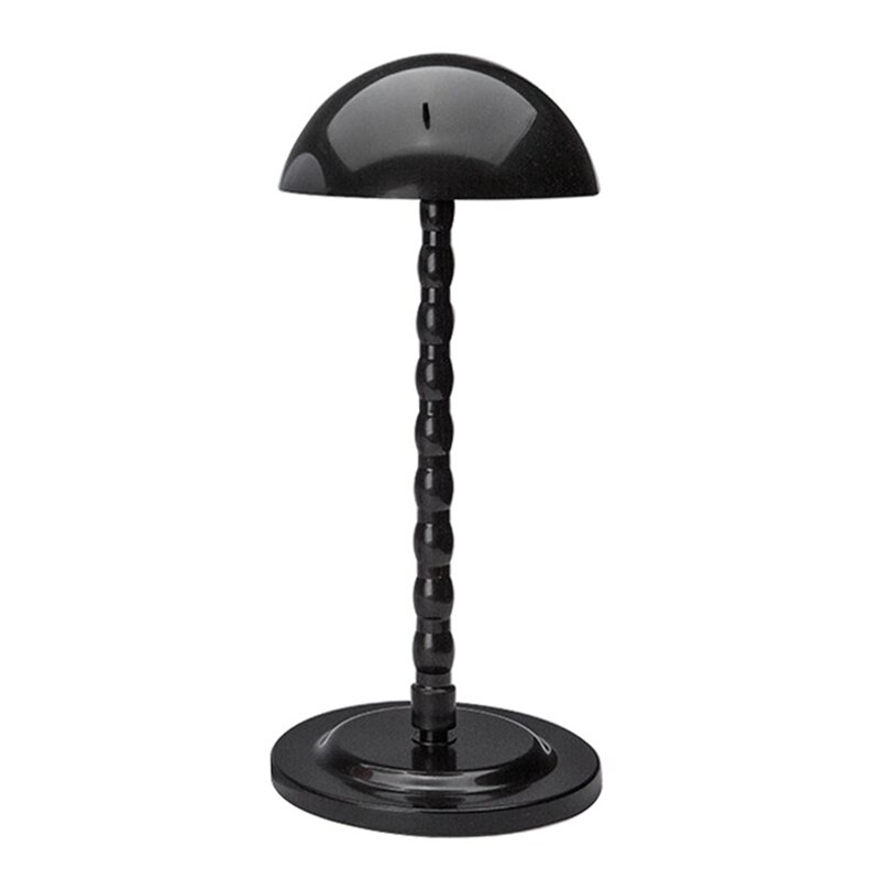 Wig Stands Plastic Hat Display Wig Head Holders Mannequin Head/Stand Portable Wig Stand Use Hat for Styling Drying Display: Black