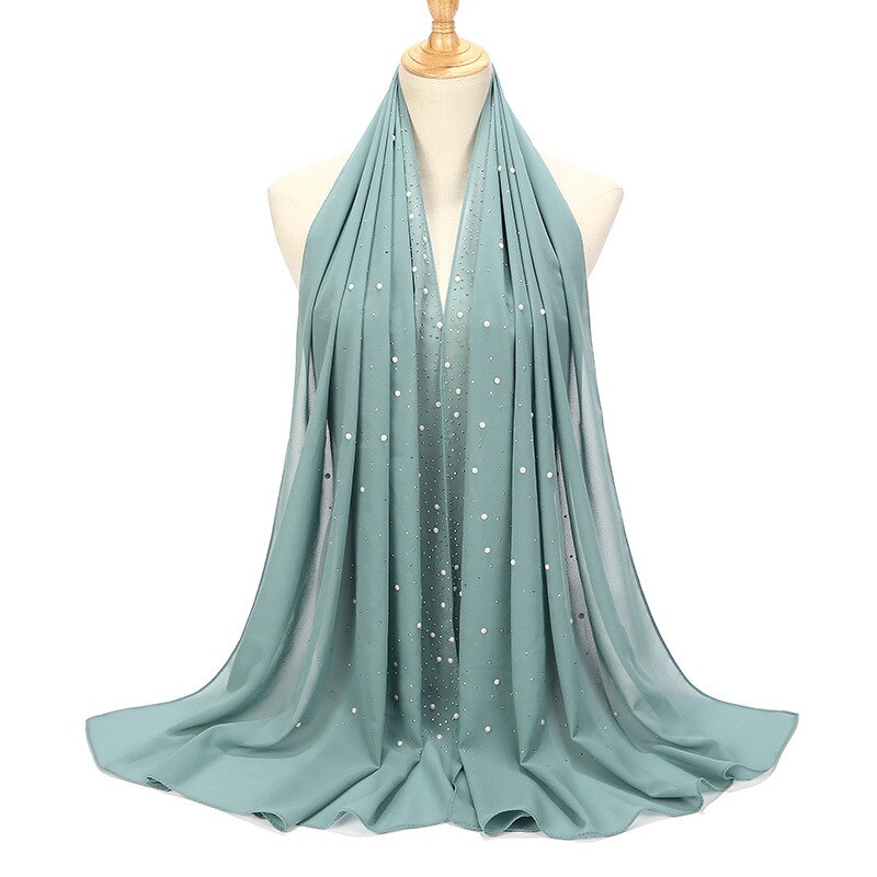 Chiffon Hijabs Schal Turbane Chiffon Schals für muslimische Schleier islamische malaysische Frauen Schleier Hijabs Schal lange Schals: Staubigen Wein