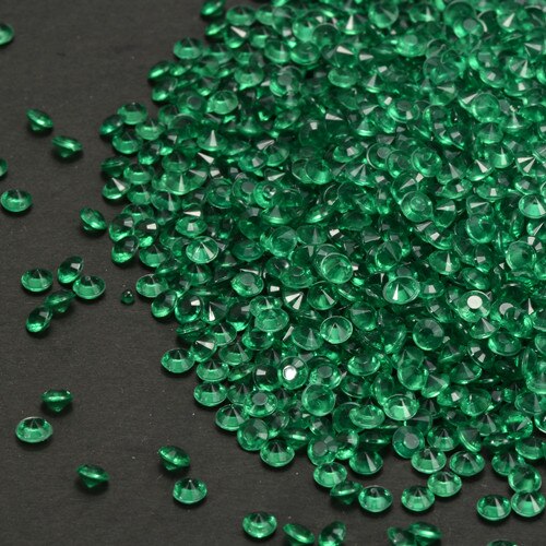 5000PCS 4.5mm Wedding Decoration Crafts Diamond Confetti Table Scatters Crystal Centerpiece Events Party Festive Supplies: dark green